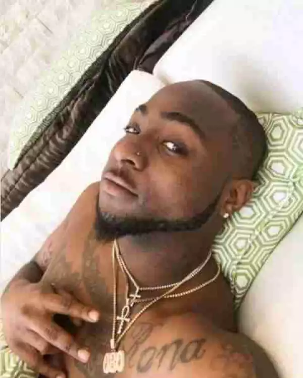 Wawu!! Die-Hard Fan Tattoos Davido’s Face On His Arm (See Photo)